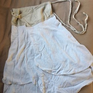 Primitive tribal craft - hemp linen wrap skirt